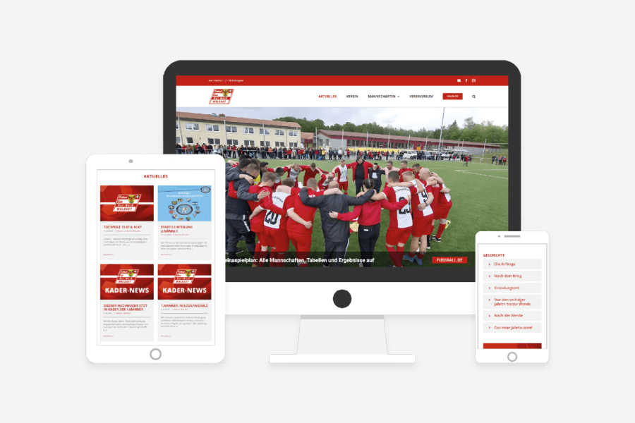 Website FC Rot-Weiß Wolgast