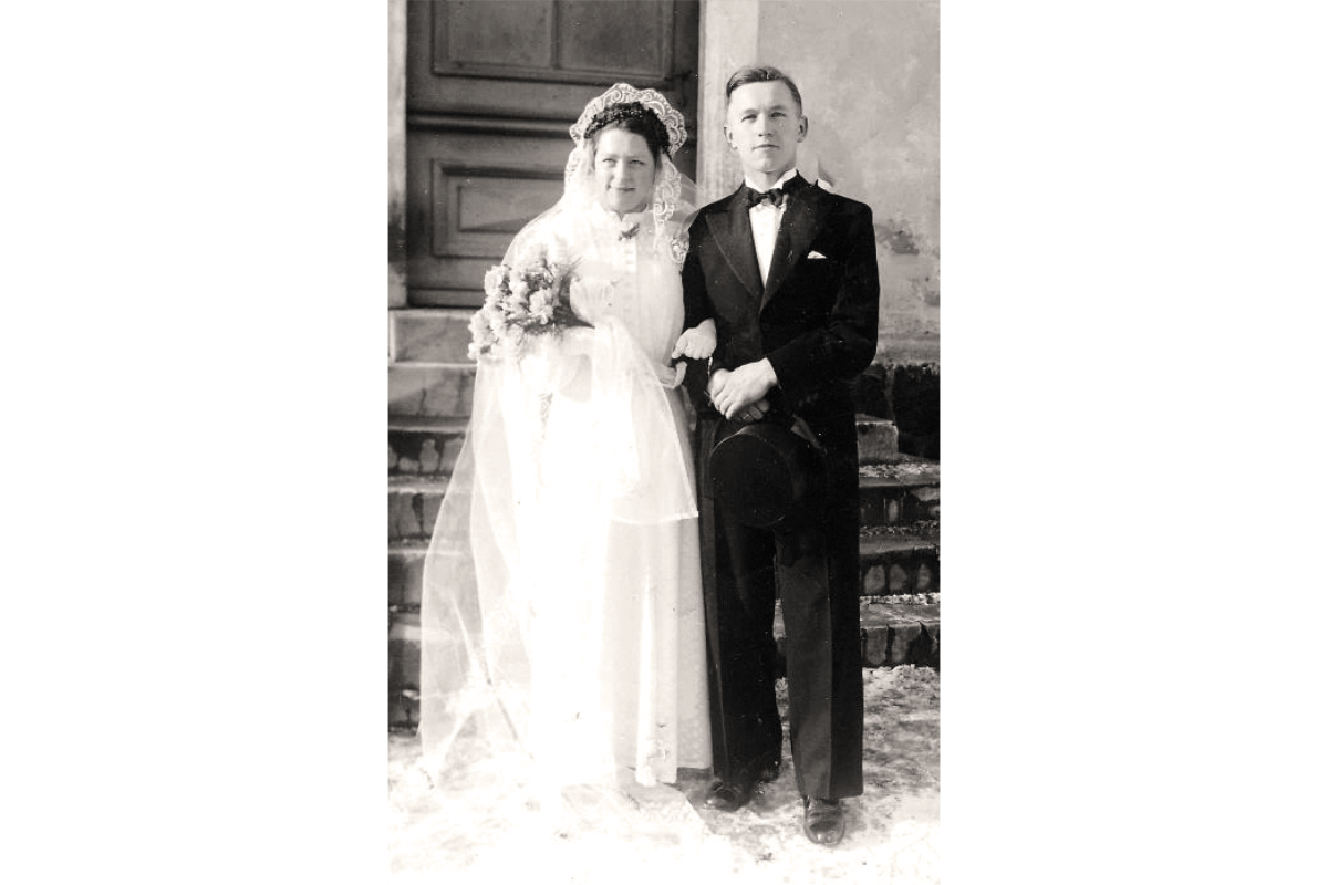 Hochzeitsfoto Elli und Walther Streblow Februar 1940